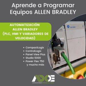 Automatización de Procesos ROCKWELL AUTOMATION (PLC + HMI + VARIADOR) SEMIPRESENCIAL / VIRTUAL
